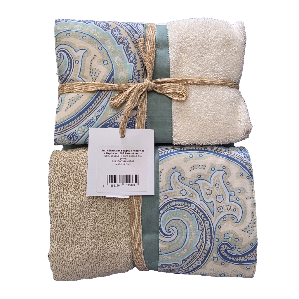 Asciugamani Biancoperla mod. Persia 4pz (2+2)