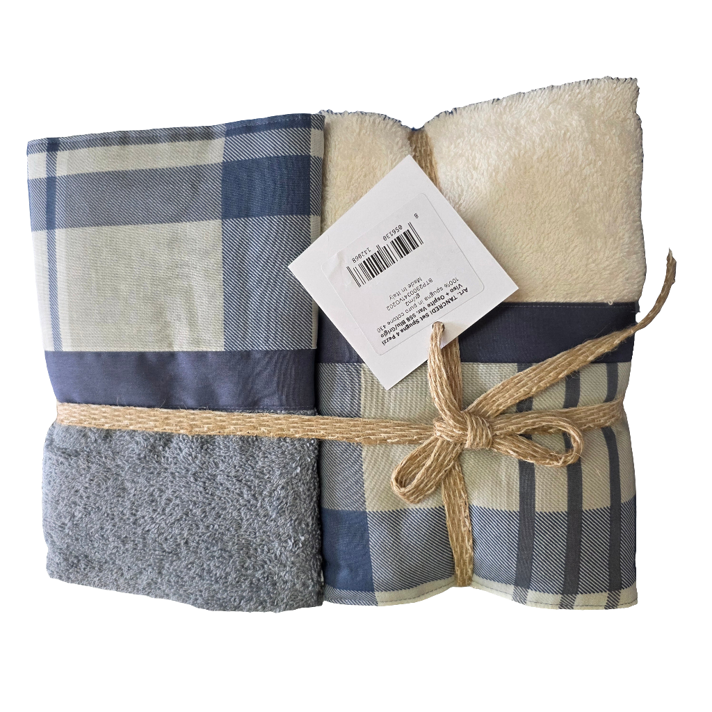 Asciugamani Biancoperla  mod. Tancredi 2pz (1+1)