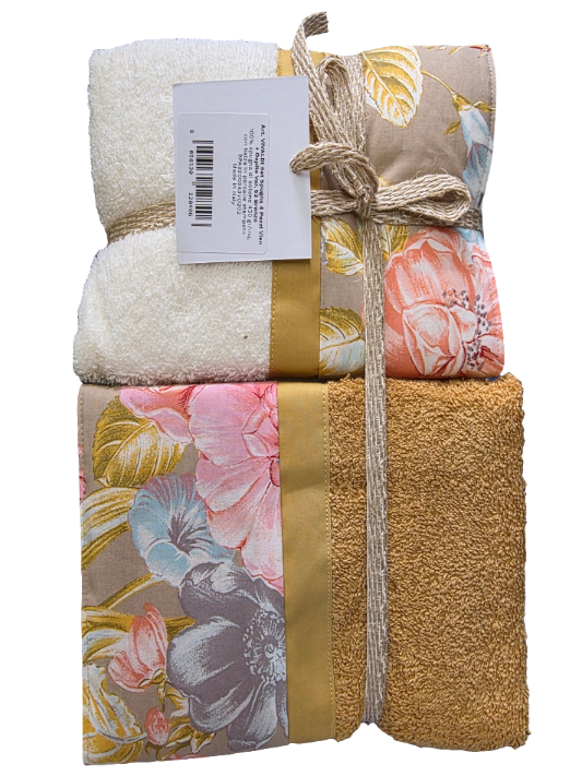 Asciugamani Biancoperla mod. Vivaldi 4pz (2+2)