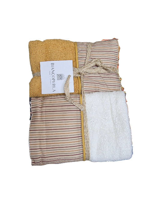 Asciugamani Biancoperla mod. Garis (2+2)