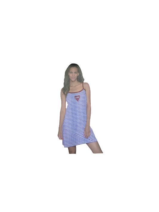 Camicia da notte Buccia di Mela spalla stretta