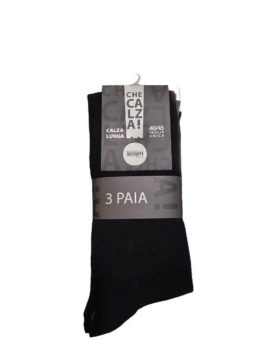 Calzino uomo Scopri lungo mod. Marek conf. da 3 paia caldo cotone