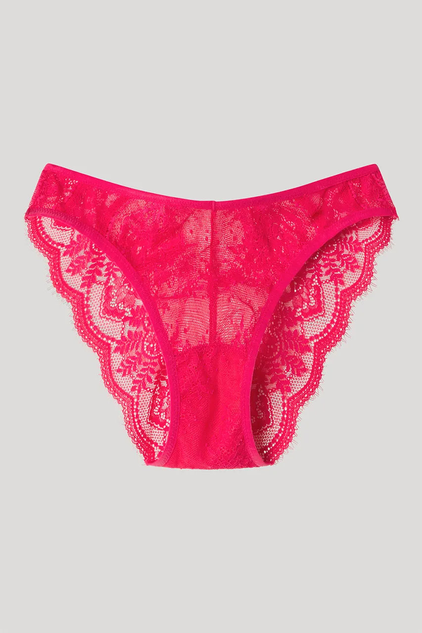 Slip donna Gisela taglio a V pizzo 2/10096