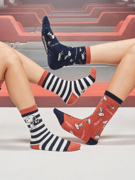Calzini unisex bimbi Gisela cotone termico Snoopy 2/50033 T.U. 35/40 antiscivolo