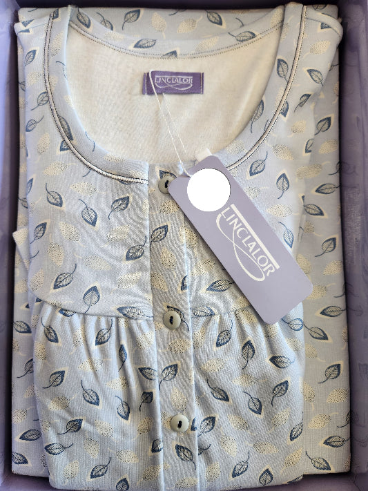Camicia da notte donna Linclalor caldo cotone