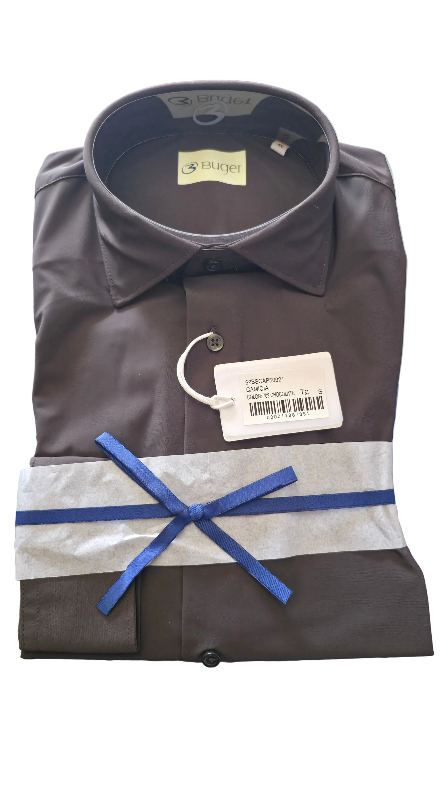 Camicia Buger No-Stiro uomo manica lunga bielastica