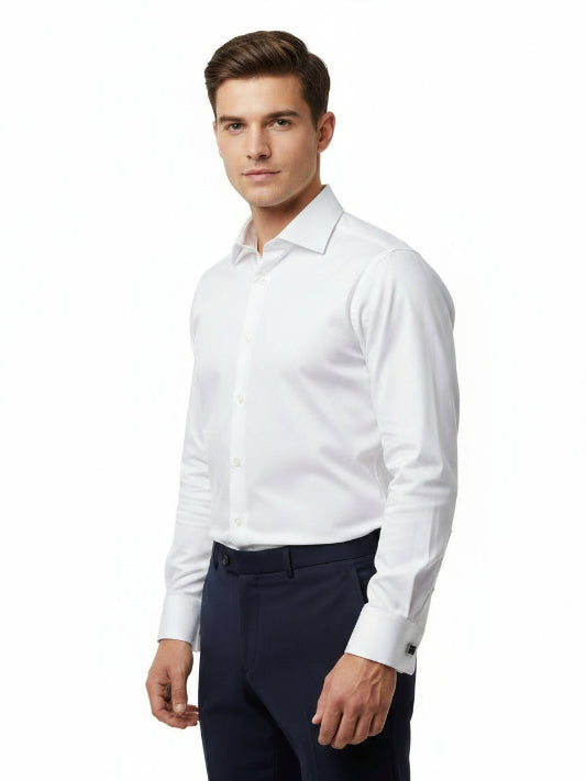 Camicia Buger No-Stiro uomo manica lunga bielastica