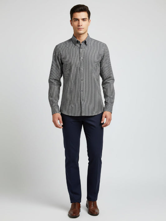 Camicia Rny uomo manica lunga cotone art. Roger