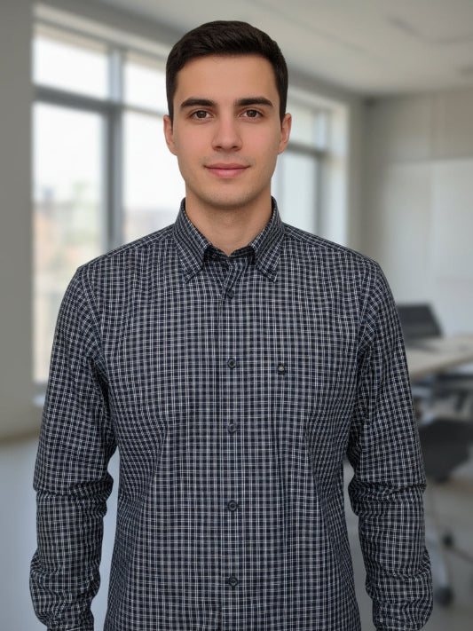 Camicia Rny uomo manica lunga cotone art. Ronny