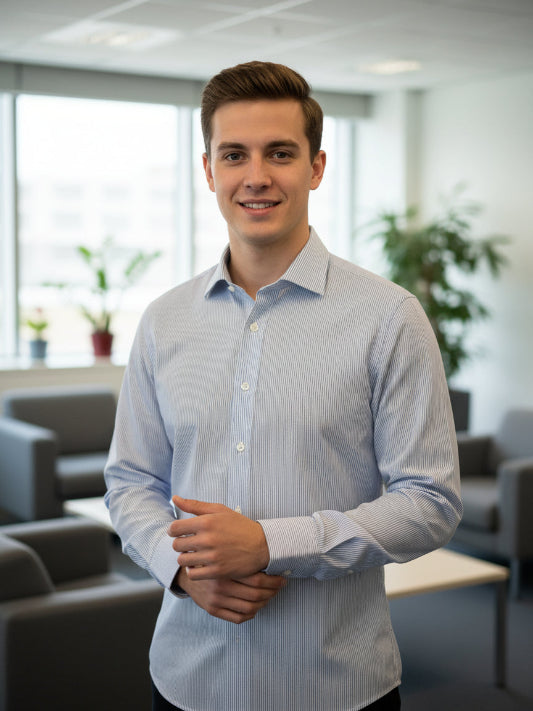 Camicia Rny uomo manica lunga cotone art. Roger