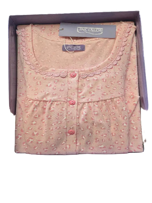 Camicia da notte donna Linclalor caldo cotone