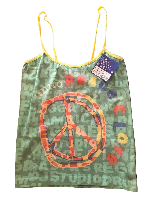 Canotta donna Unno microfibra spallina stretta Peace