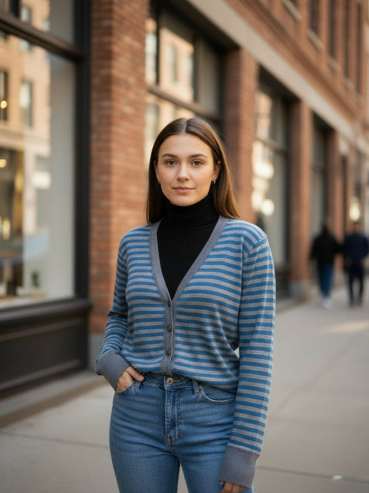 Cardigan donna Ragno Perfetta a righe
