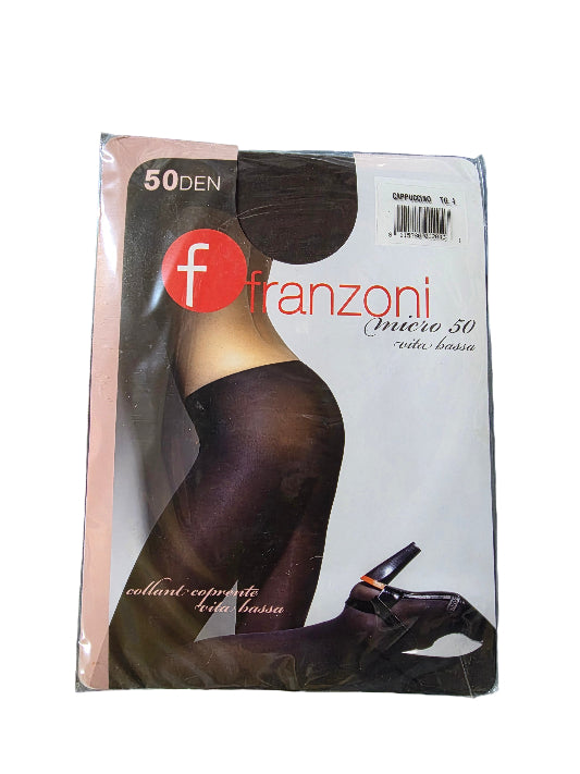 Collant donna Franzoni microfibra coprenti 50 den vita bassa