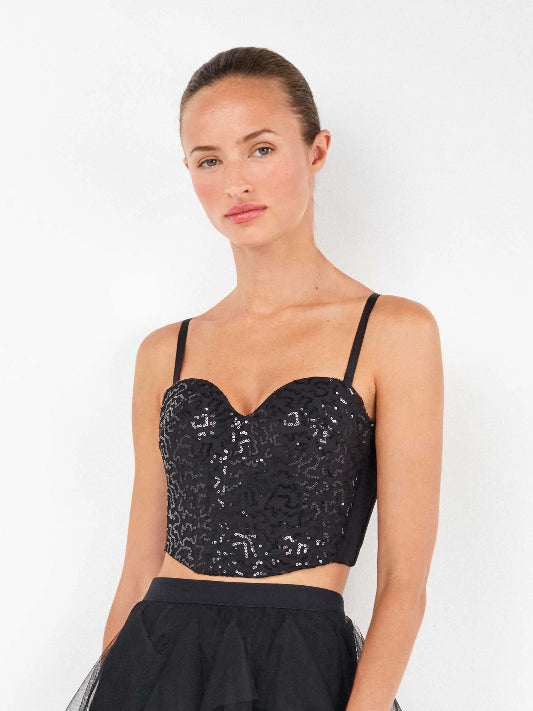 Top bustier donna Gisela perline 2/80003