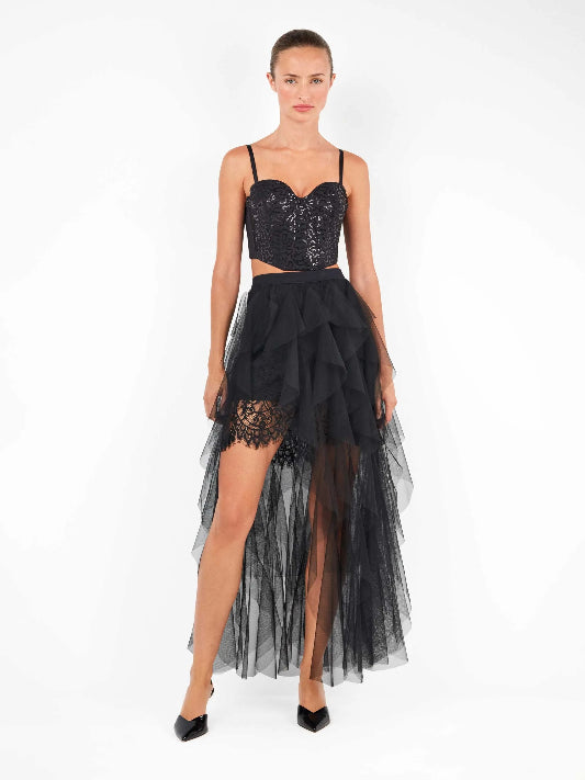 Top bustier donna Gisela perline 2/80003