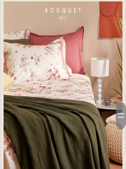 Lenzuola Biancoperla matrimoniali Bouquet