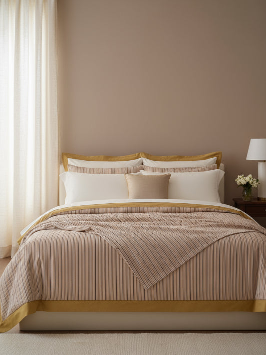 Lenzuola matrimoniali Biancoperla Garis Eko