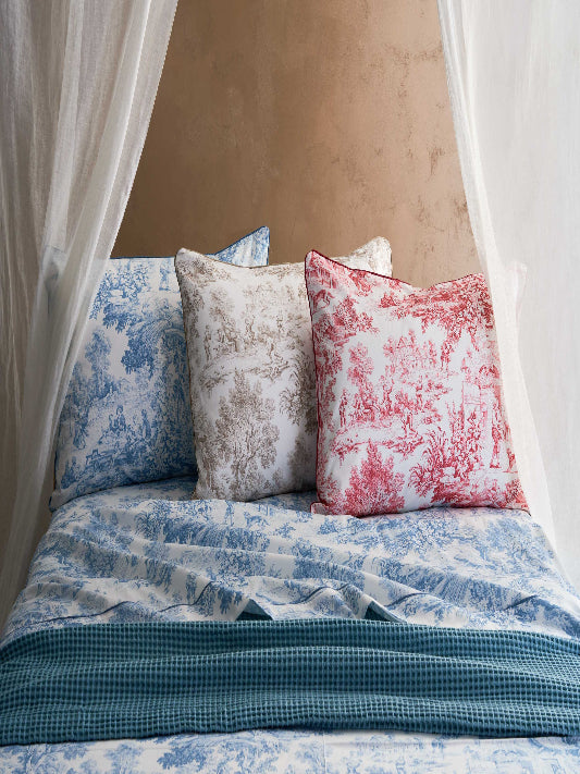 Lenzuola Biancoperla matrimoniale Toile de jouy eko