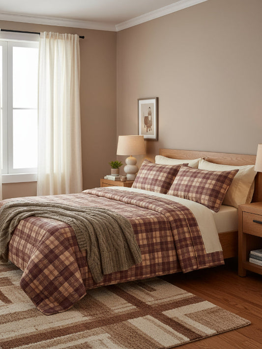 Lenzuola matrimoniali Biancoperla mod. Lennon percalle