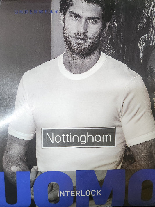 Maglia intima Nottingham uomo manica corta girocollo caldo cotone