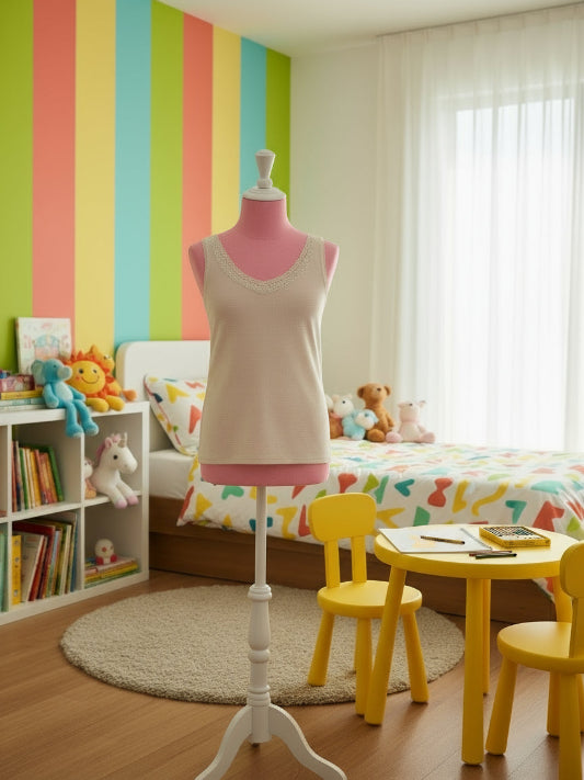 Canotta intima bimba Liabel cotone interno/lana esterna Insieme art. 5321 spalla larga