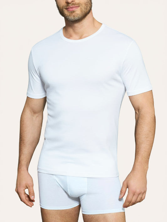 Maglia intima uomo Ragno U799A7 termo cotone manica corta