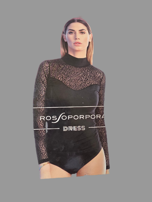 Sottogiacca donna Rossoporpora art. DB804 manica lunga in tulle