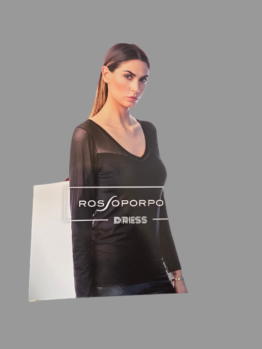 Sottogiacca donna Rossoporpora art. DB787 manica lunga in tulle