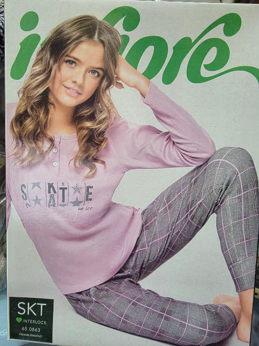 Pigiama donna Infiore cotone interlock 0863