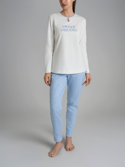 Pigiama donna Ragno caldo cotone serafino DR56N1