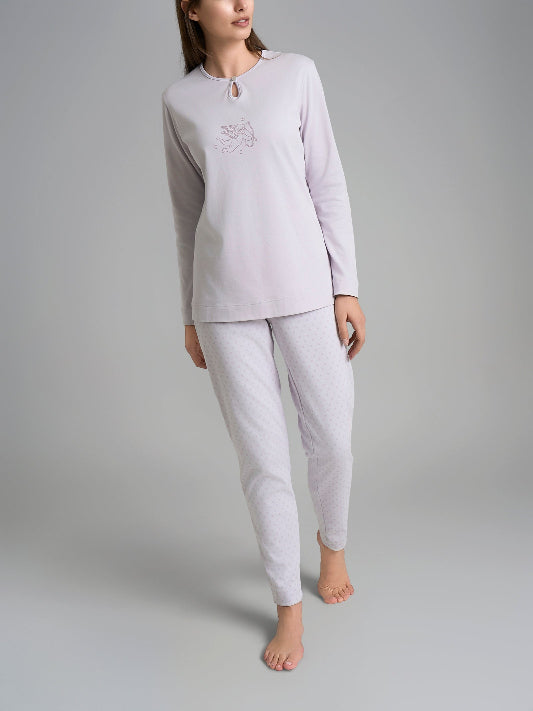 Pigiama donna Ragno caldo cotone serafino DR56N1 ter