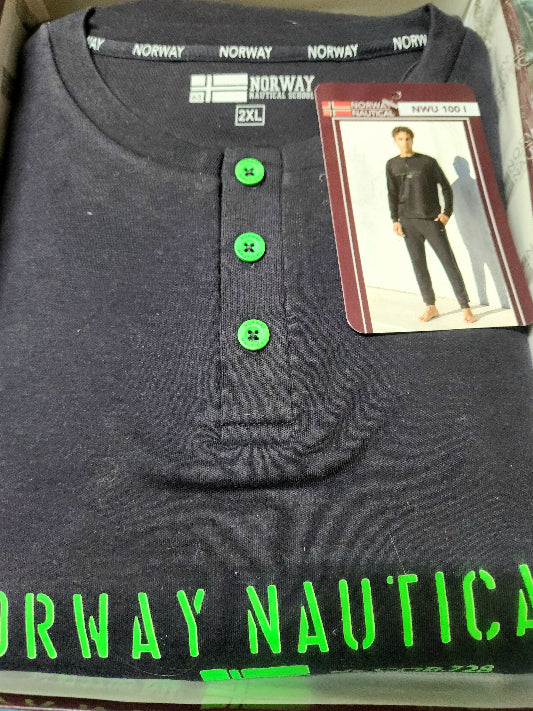 Pigiama Norway uomo caldo cotone art. NWU100