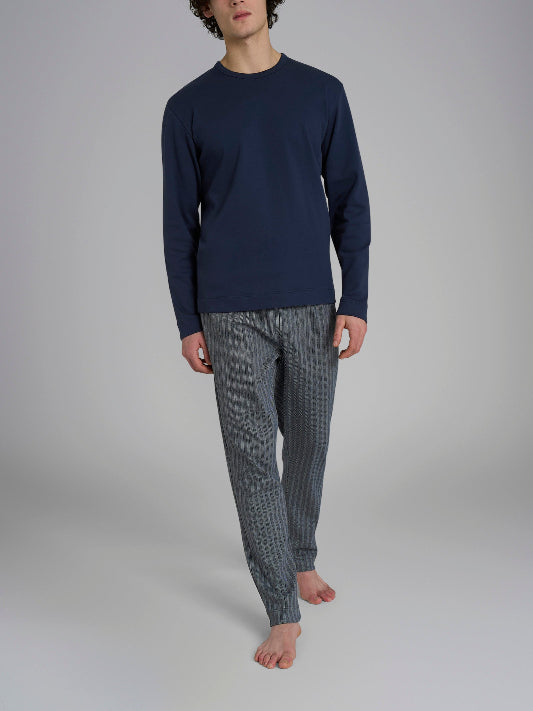 Pigiama uomo Ragno girocollo caldo cotone U961NQ