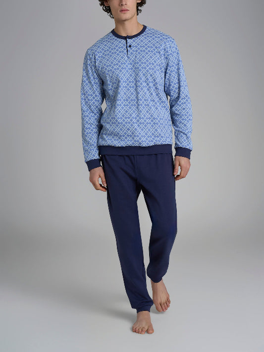 Pigiama uomo Ragno caldo cotone serafino U989N1