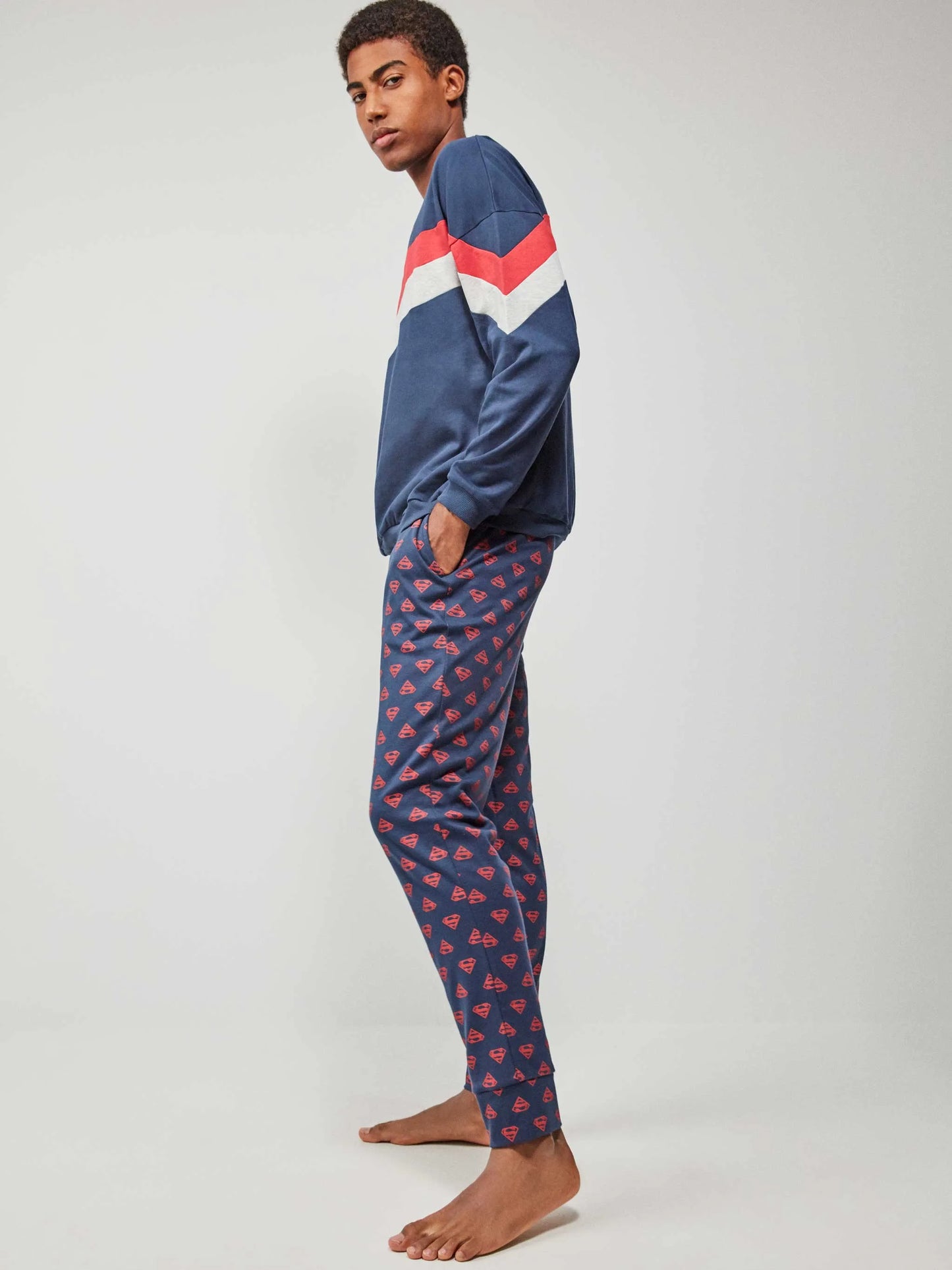 Pigiama uomo Gisela Superman caldo cotone