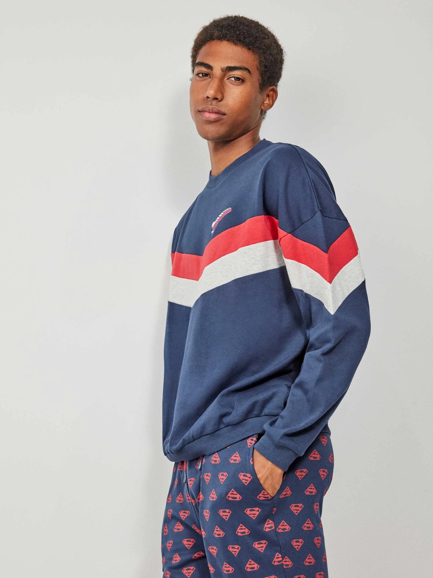 Pigiama uomo Gisela Superman caldo cotone