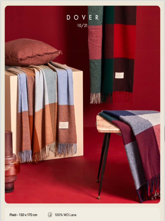 Plaid Biancoperla XL mod. Dover