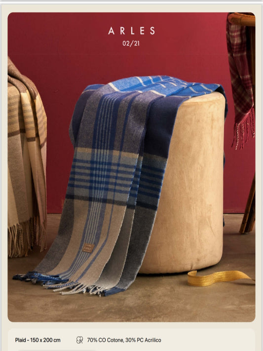 Plaid Biancoperla mod. Arles