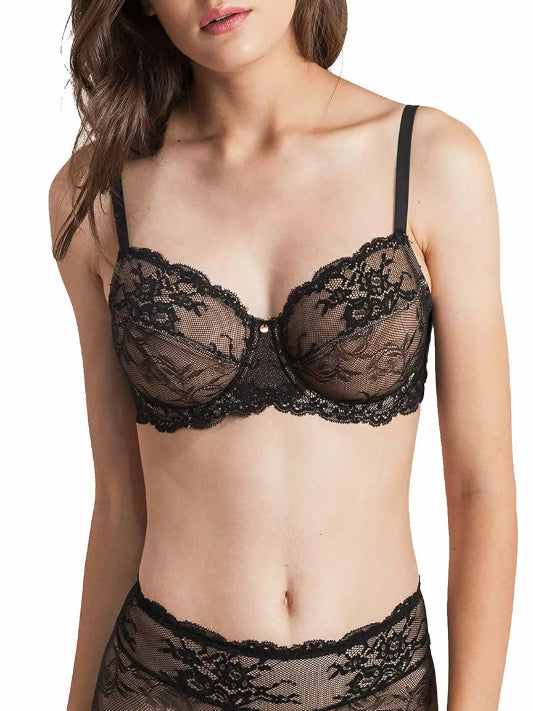 Reggiseno Gisela coppa piena foderato con ferretto in pizzo art. 1/0361