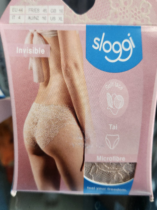 Slip donna Sloggi tai pizzo taglio laser in microfibra