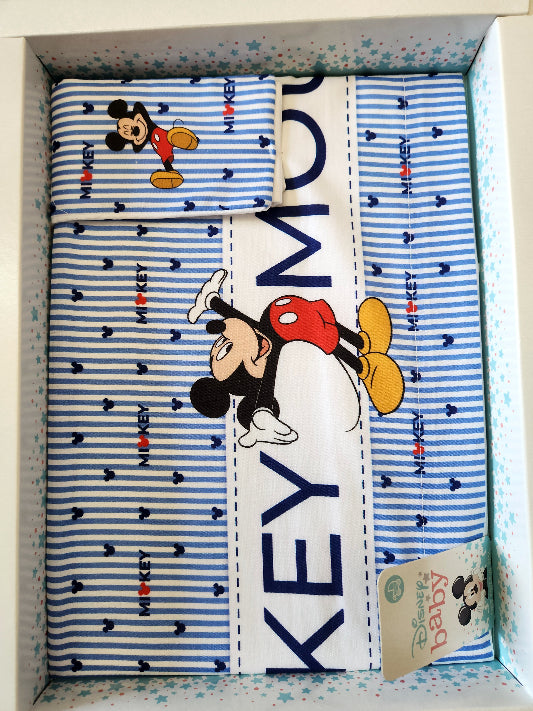Coordinato neonato  Disney culla (carrozzina) 3PZ sopra sotto e federa