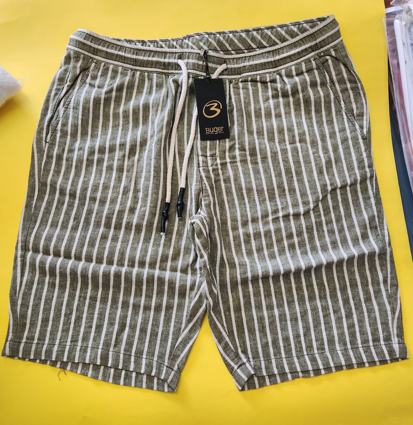 Bermuda uomo Buger lino