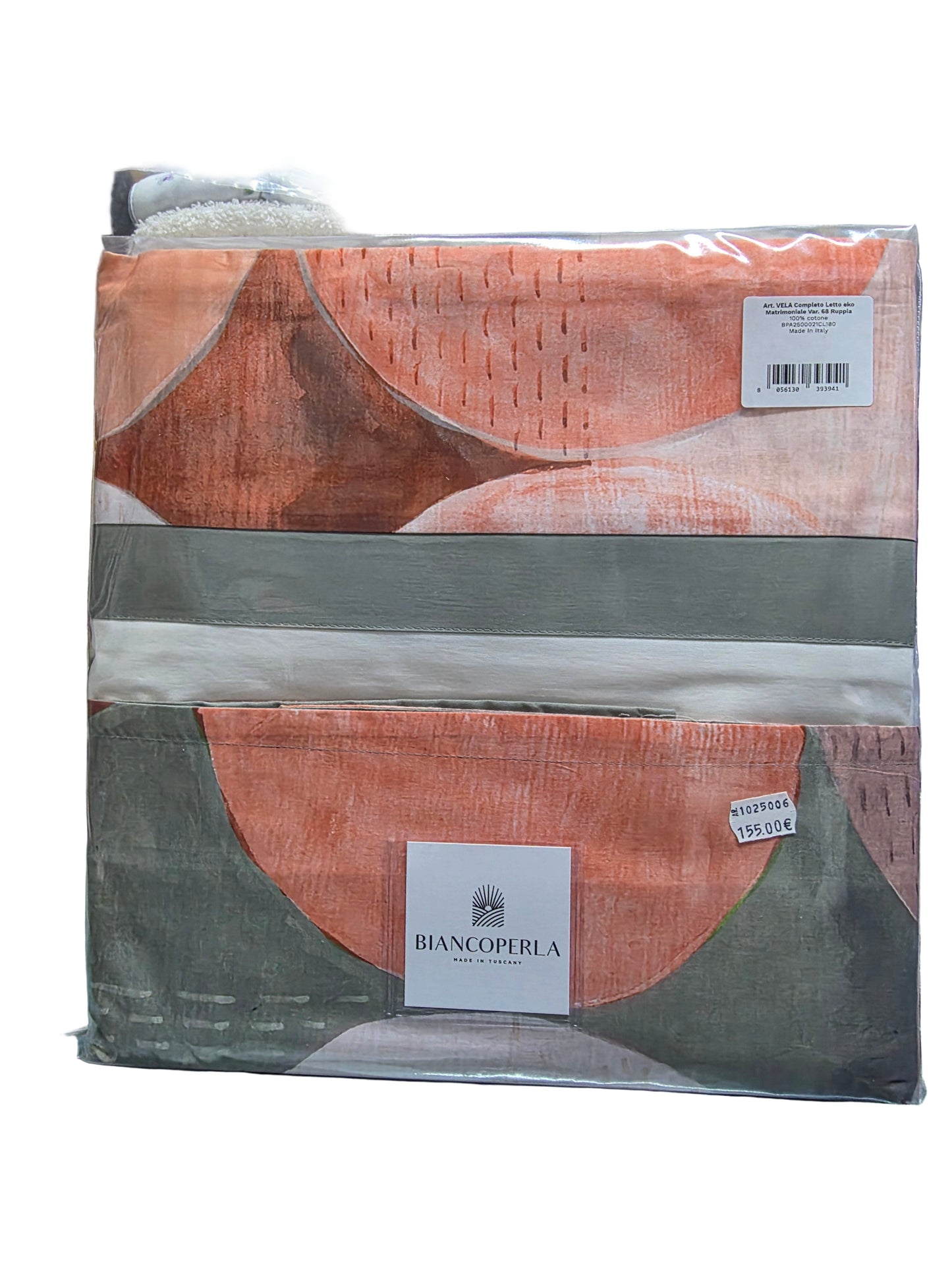Lenzuola matrimoniali Biancoperla mod. Vela Eko