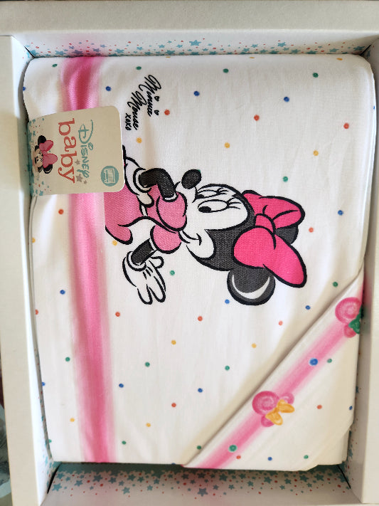 Coordinato neonato Disney parure lettino(culla) 3pz sopra, sotto con angoli e federa