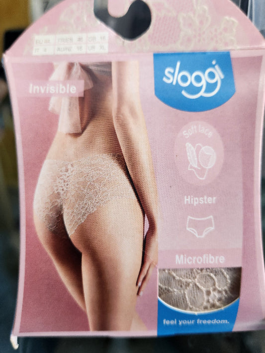 Slip donna Sloggi culotta pizzo in microfibra