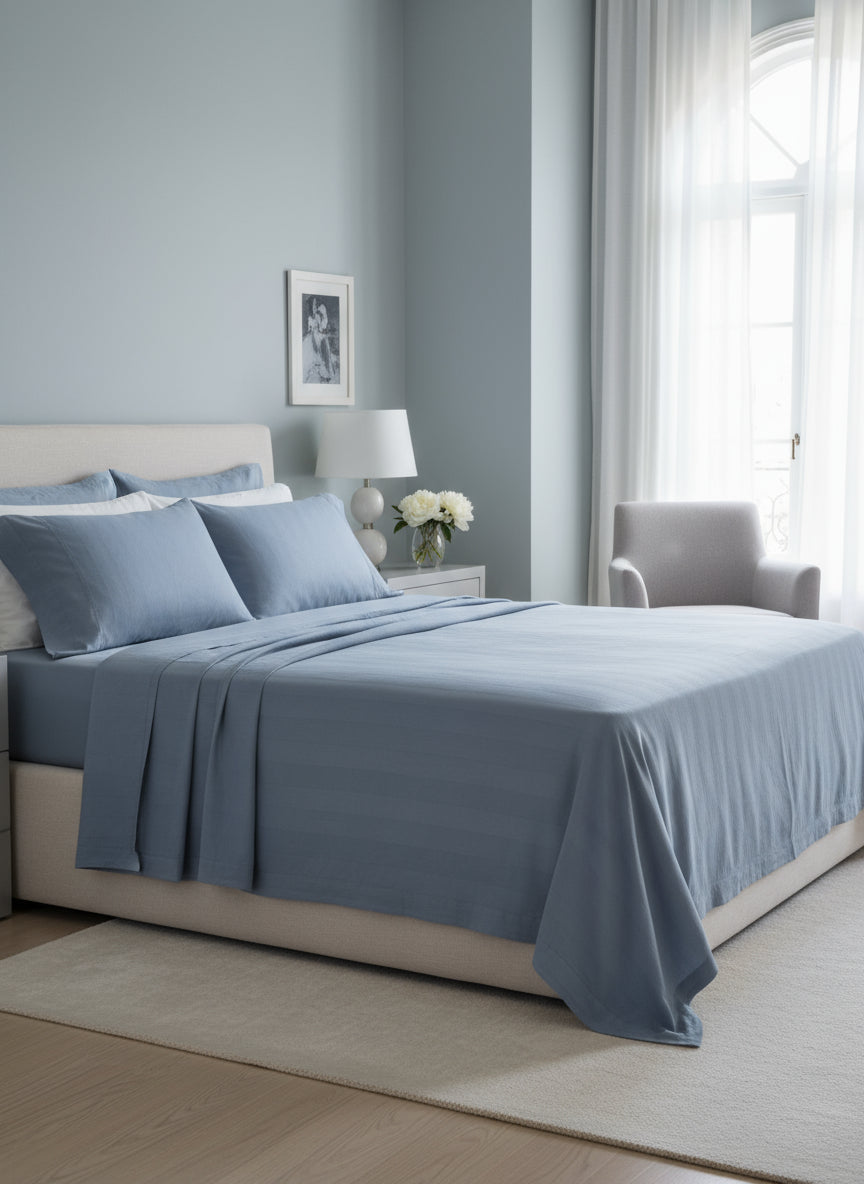 Lenzuola matrimoniali Biancoperla mod. Leon