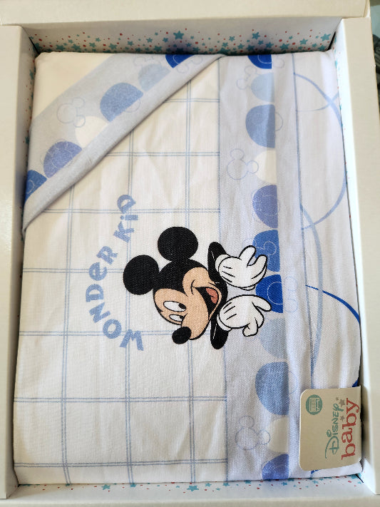 Coordinato neonato Disney parure lettino(culla) 3pz sopra, sotto con angoli e federa