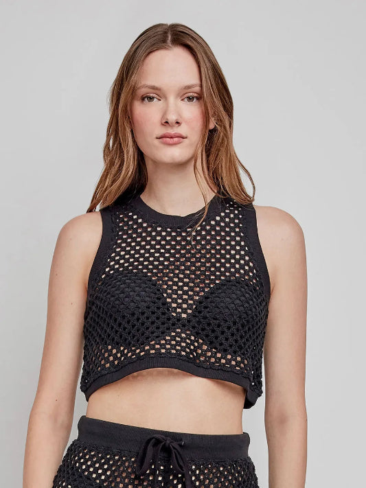 Copricostume Top donna Gisela in pizzo