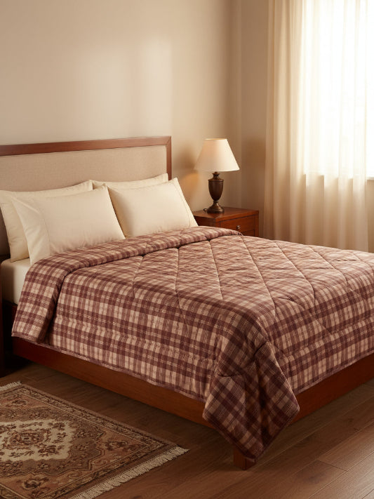 Trapunta Biancoperla  mod. Lennon matrimoniale 300gr. Double face 1 lato tinta unita 1 lato rombi 30x30